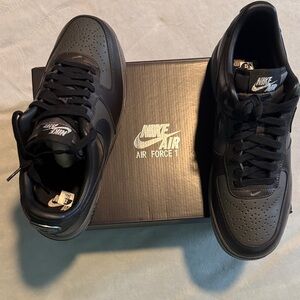 Nike Air Force 1 Low Black and Gray Men's Sneakers